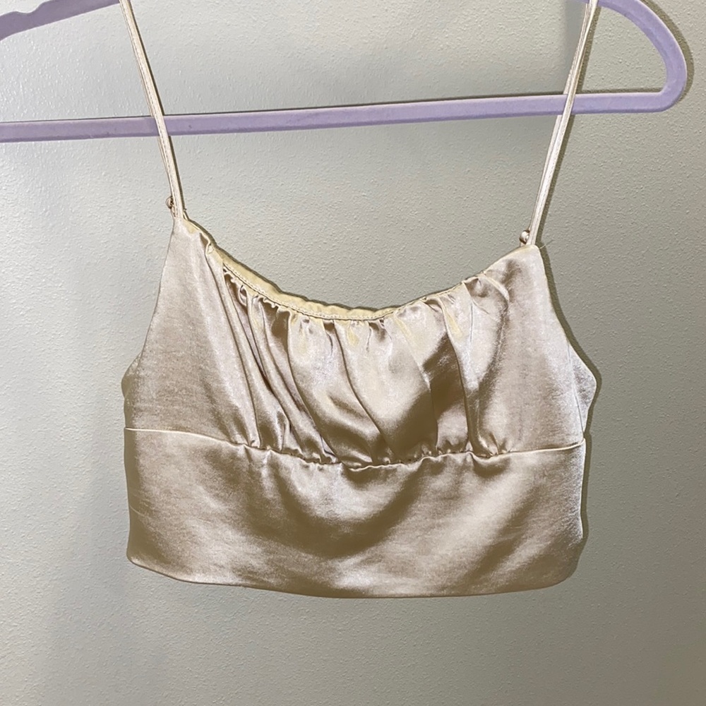 Zara Satin Effect Top